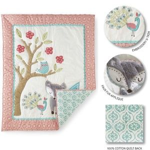 Levtex baby girl quilt for nursery